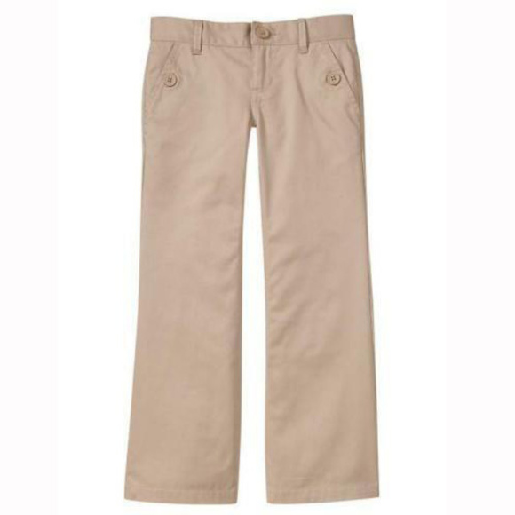 GAP Bottoms Gap Kids Nwt Khaki Boot Cut School Uniform Pants 2 Plus